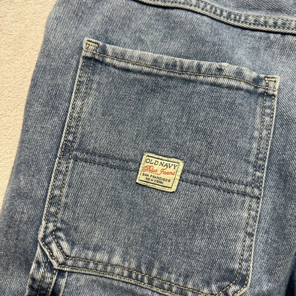 Old Navy Painters Pants Reissue Blue Jeans Boys Size 16 Straight Leg Carpenter